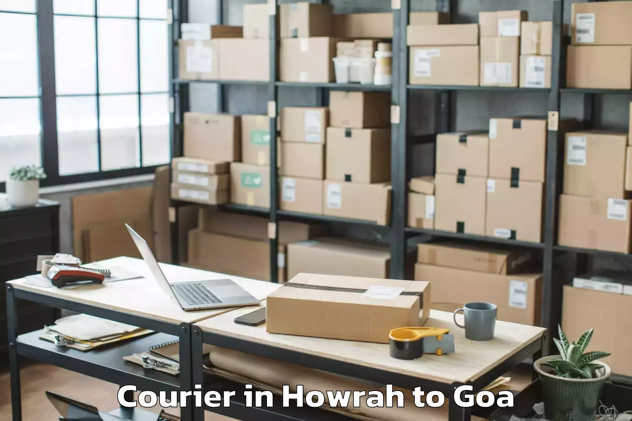 Book Howrah to Quepem Courier Online